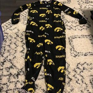 Iowa Hawkeye footed PJs - onesie